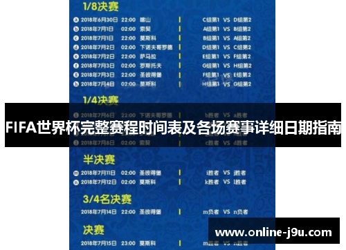 FIFA世界杯完整赛程时间表及各场赛事详细日期指南 FIFA世界杯完整赛程时间表及各场赛事详细日期指南